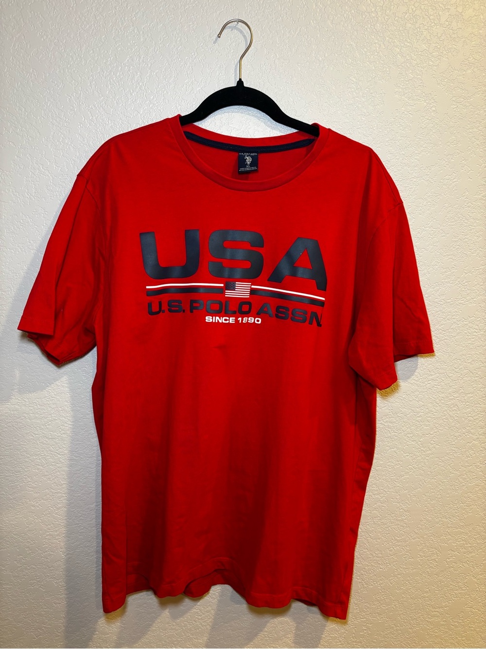 U.S. Polo Assn. Red USA Graphic Short-Sleeve Tee